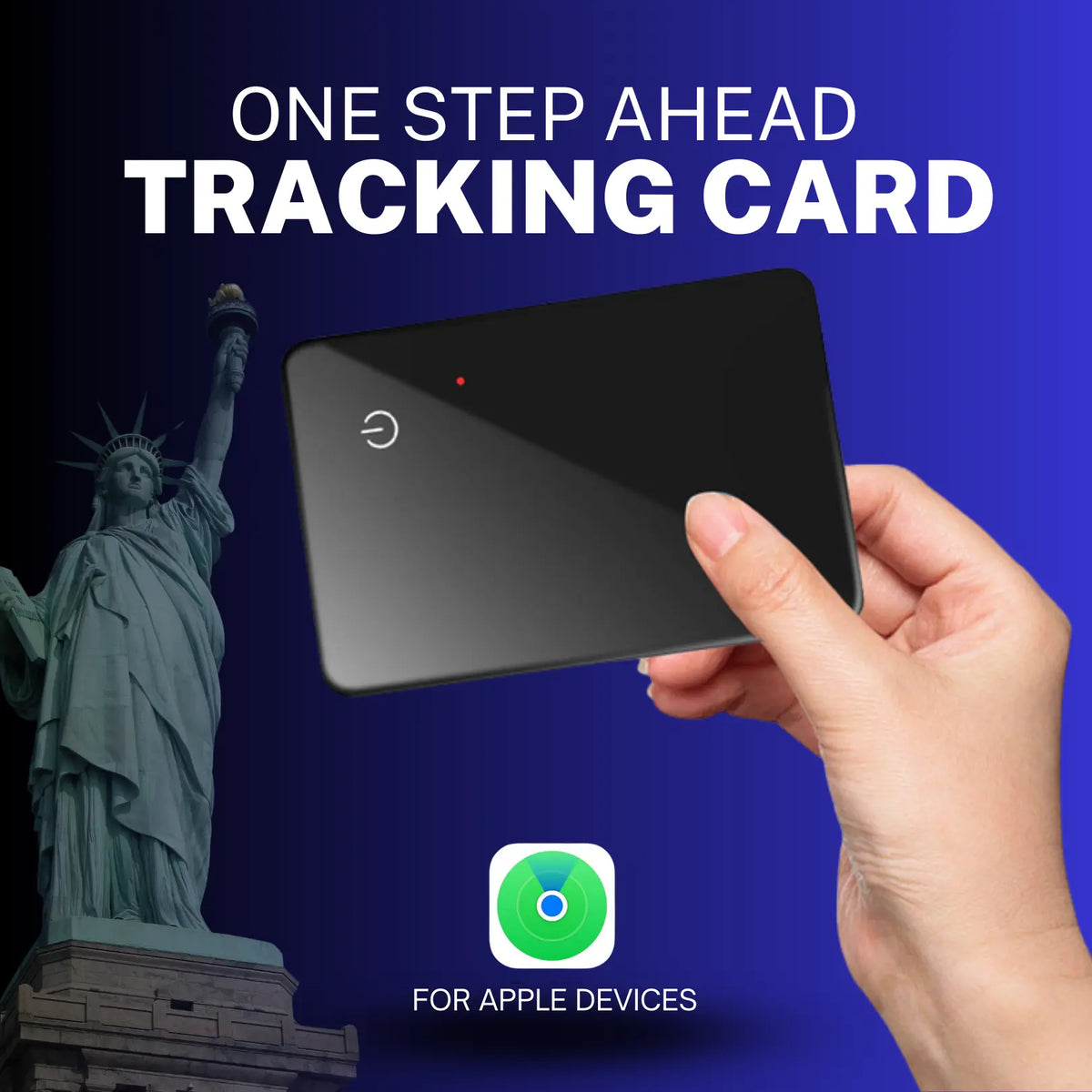 Multi Purpose Smart Tracking Card [Only for Apple Devices] - Personalized Card for Men and Women Tracker Using Find My Iphone Bluetooth Wireless