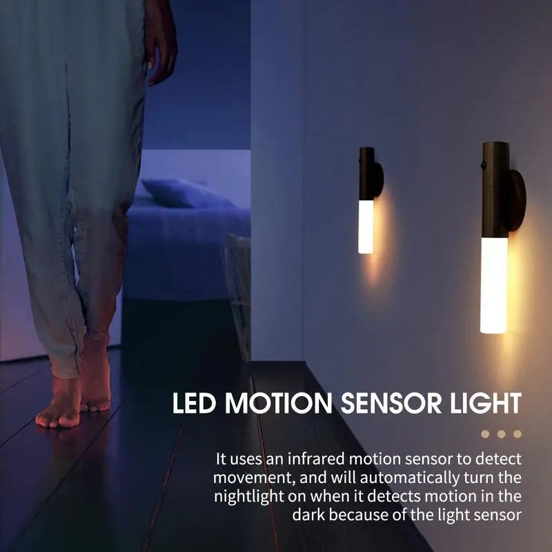 USB Rechargeable Smart Sensor Night Light, Portable Wireless Magnetic Night Light, LED Night Light for Corridor, Staircase, Cabinet, Motion Sensor, Lamp, LED Lights, Wall Light, Lighting, Home