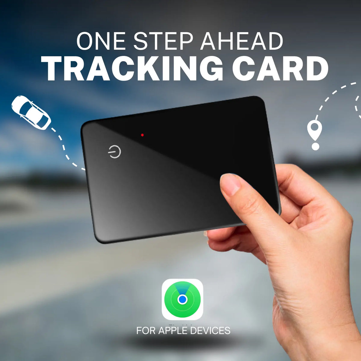 Multi Purpose Smart Tracking Card [Only for Apple Devices] - Personalized Card for Men and Women Tracker Using Find My Iphone Bluetooth Wireless