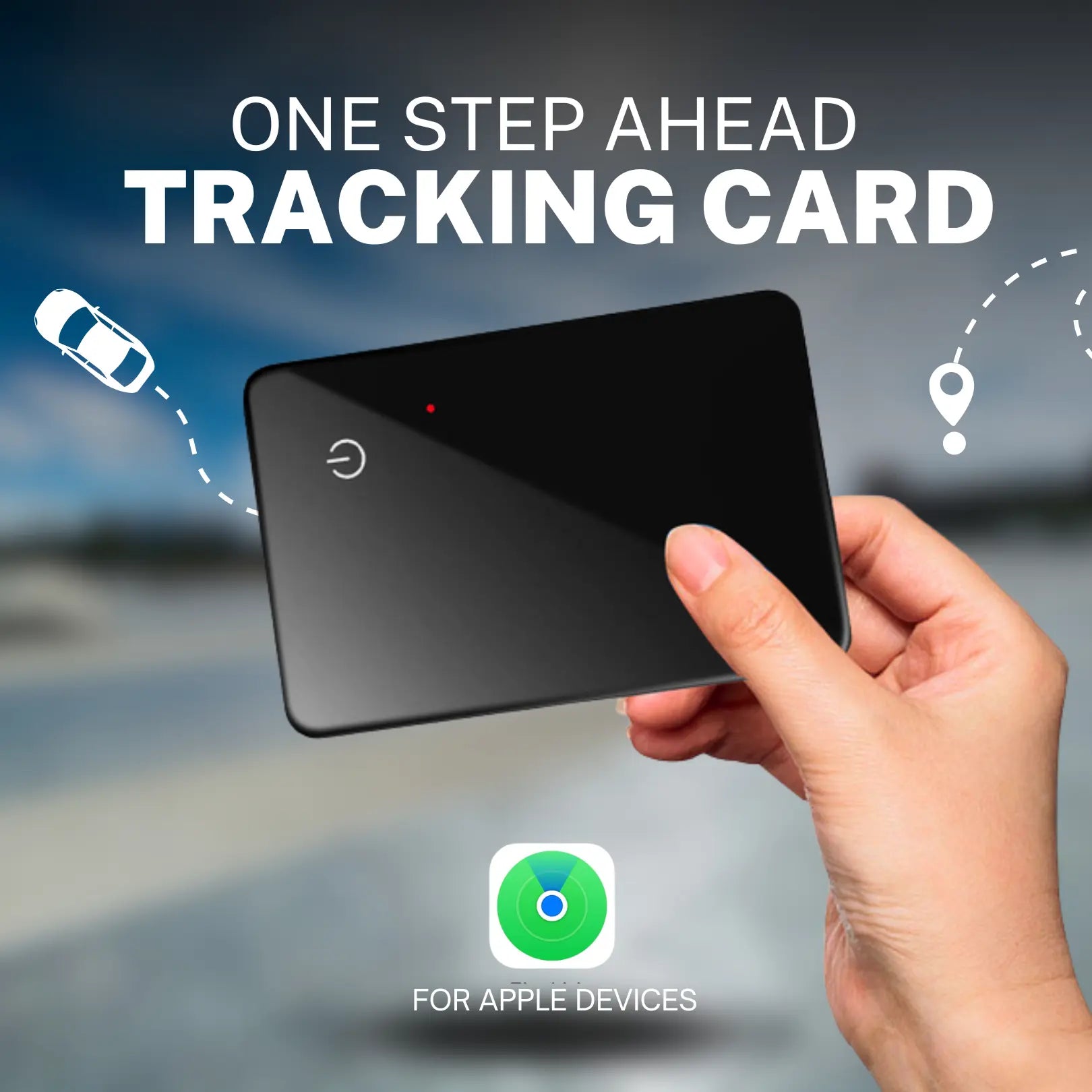 Multi Purpose Smart Tracking Card [Only for Apple Devices] - Personalized Card for Men and Women Tracker Using Find My Iphone Bluetooth Wireless